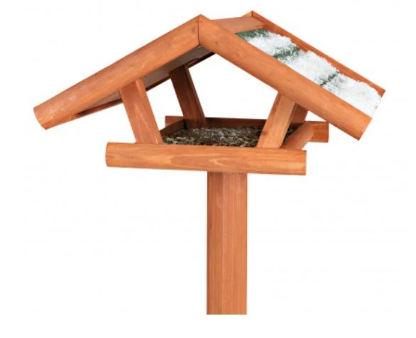 TRIXIE Futterhaus Natura 46x22x44 In Braun Mit Ständer 2 TRIXIE Futterhaus Natura 46x22x44 In Braun Mit Ständer – Bild 2