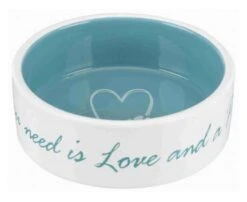 TRIXIE Keramiknapf Pet's Home 1,4l In Creme/blau