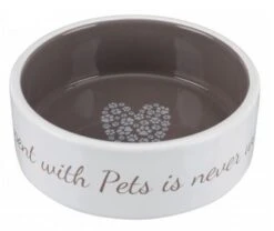 TRIXIE Keramiknapf Pet's Home 0,8l In Creme/taupe