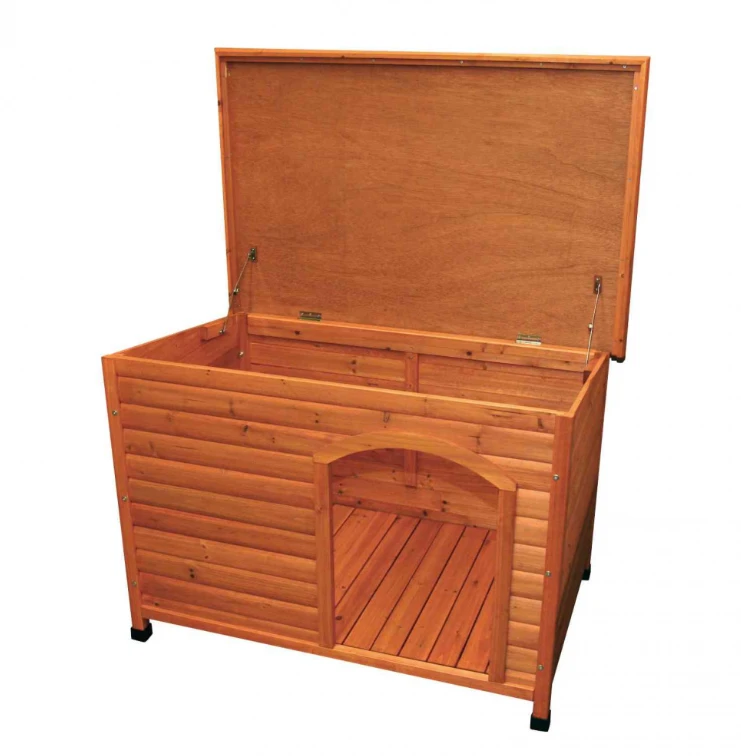 TRIXIE Natura Hundehütte Mit Flachdach 104x72x68cm 2 TRIXIE Natura Hundehütte Mit Flachdach 104x72x68cm – Bild 2