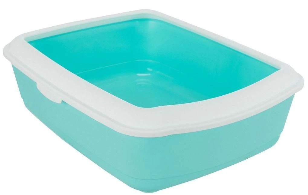 TRIXIE Katzentoilette Classic 37x15x47cm Mit Rand In Mint 1 TRIXIE Katzentoilette Classic 37x15x47cm Mit Rand In Mint