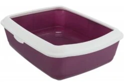 TRIXIE Katzentoilette Classic 37x15x47cm Mit Rand In Beere
