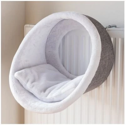 TRIXIE Kuschelhöhle Für Heizkörper 38x34cm In Weiß/grau 1 TRIXIE Kuschelhöhle Für Heizkörper 38x34cm In Weiß/grau