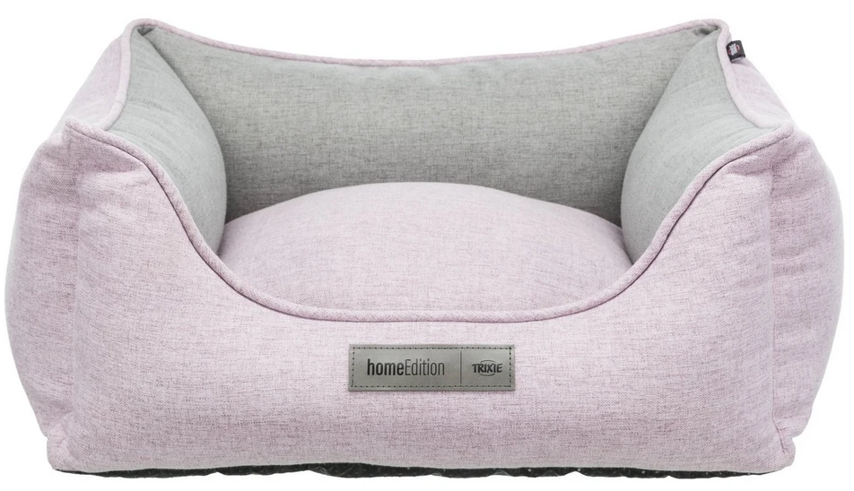 TRIXIE Hundebett Lona 80x60cm Eckig In Rosa/grau 1 TRIXIE Hundebett Lona 80x60cm Eckig In Rosa/grau