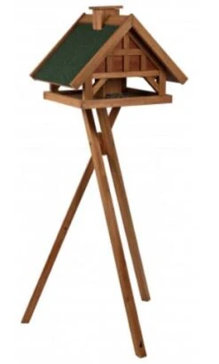 TRIXIE Futterhaus Natura 54x40x48cm Höhe 1,45m In Braun