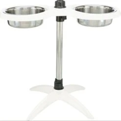 TRIXIE Verstellbare Hundebar 2 X 2,4l In Weiß