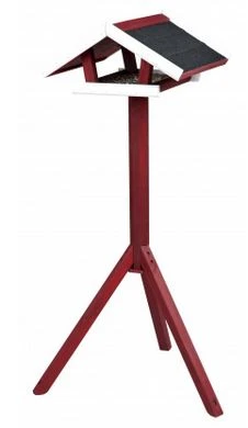 TRIXIE Futterhaus Natura 46x22x44 In Rot/weiß