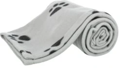 TRIXIE Fleecedecke Barney 150x100cm In Hellgrau/schwarz