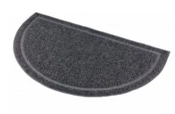 TRIXIE Vorleger Für Katzentoilette 59x35cm Halbrund In Anthrazit