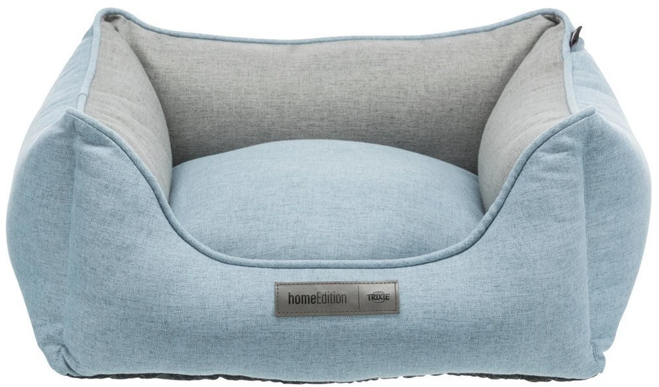TRIXIE Hundebett Lona 80x60cm Eckig In Hellblau/grau 1 TRIXIE Hundebett Lona 80x60cm Eckig In Hellblau/grau