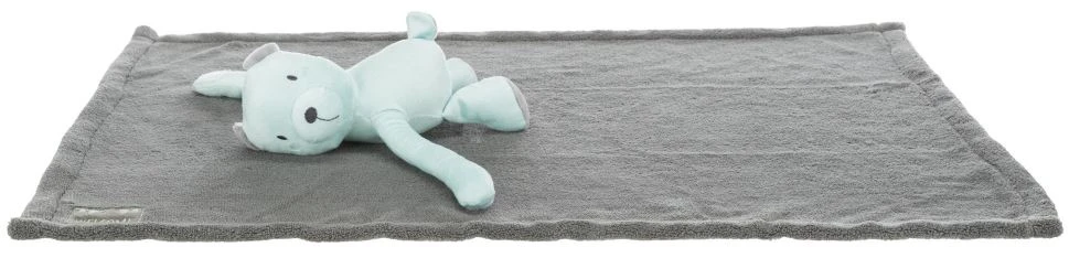 TRIXIE Junior Kuschelset Mit Bär 75x50cm In Grau 1 TRIXIE Junior Kuschelset Mit Bär 75x50cm In Grau