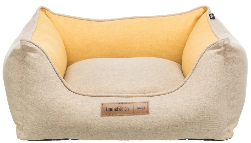 TRIXIE Hundebett Lona 80x60cm Eckig In Sand/gelb 1 TRIXIE Hundebett Lona 80x60cm Eckig In Sand/gelb