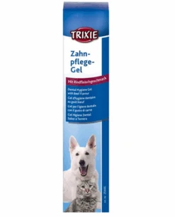 TRIXIE Zahnpflege Gel Für Hunde 100g Mit Rindfleischgeschmack