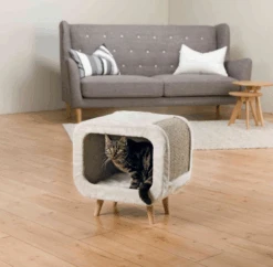 TRIXIE Kuschelhöhle Alicia 48x48x38cm In Lichtgrau -Trixie Haustier Günstiges Geschäft dc650d58b6a2f7de6d237e2864e474da kratzbaumalicia1