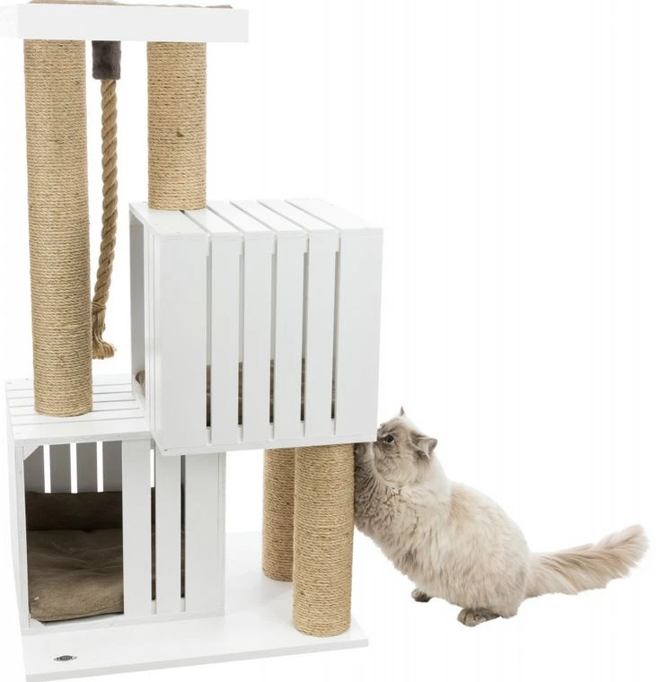 TRIXIE Be Nordic Kratzbaum Skadi 114cm In Weiß 6 TRIXIE Be Nordic Kratzbaum Skadi 114cm In Weiß – Bild 6