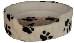 Trixie Hundebett Charly, Beige Mit Pfoten
