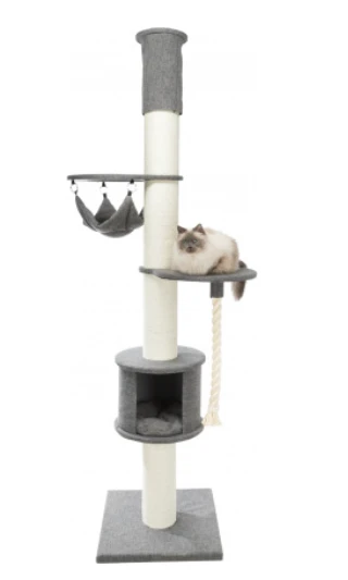 TRIXIE Kratzbaum XXL "Fidele" 220-250cm In Grau 1 TRIXIE Kratzbaum XXL "Fidele" 220-250cm In Grau