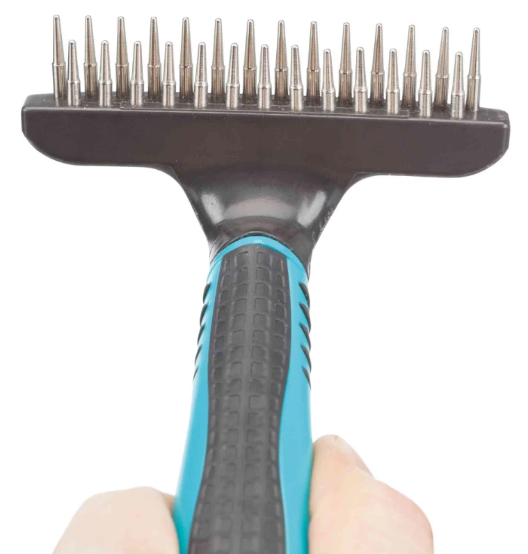 TRIXIE Metallstriegel Für Langhaar 10x15cm 2 TRIXIE Metallstriegel Für Langhaar 10x15cm – Bild 2