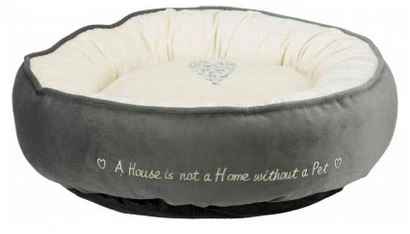 TRIXIE Hundebett Pet's Home 50cm In Grau/creme 1 TRIXIE Hundebett Pet's Home 50cm In Grau/creme