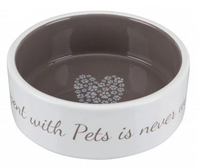 TRIXIE Keramiknapf Pet's Home 0,3l In Creme/taupe 1 TRIXIE Keramiknapf Pet's Home 0,3l In Creme/taupe